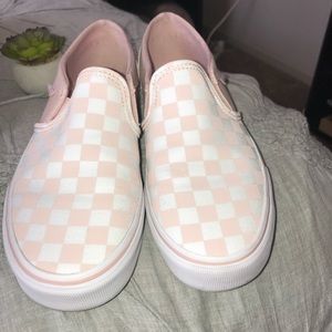 Vans slip on Checkerboard Sepia Rose, brand new